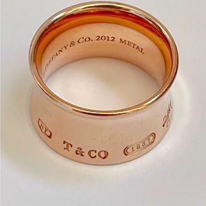 Tiffany & Co 1837 Wide Rubedo Ring Size 7